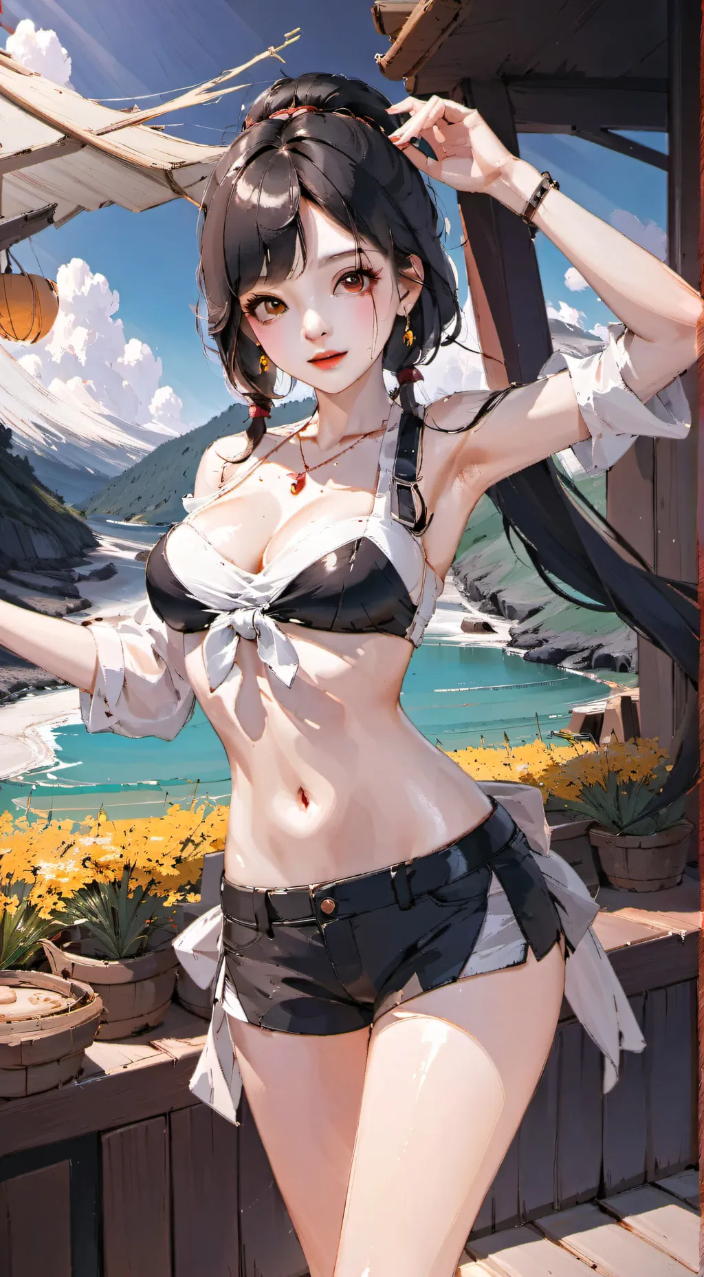 ai character: Violette background