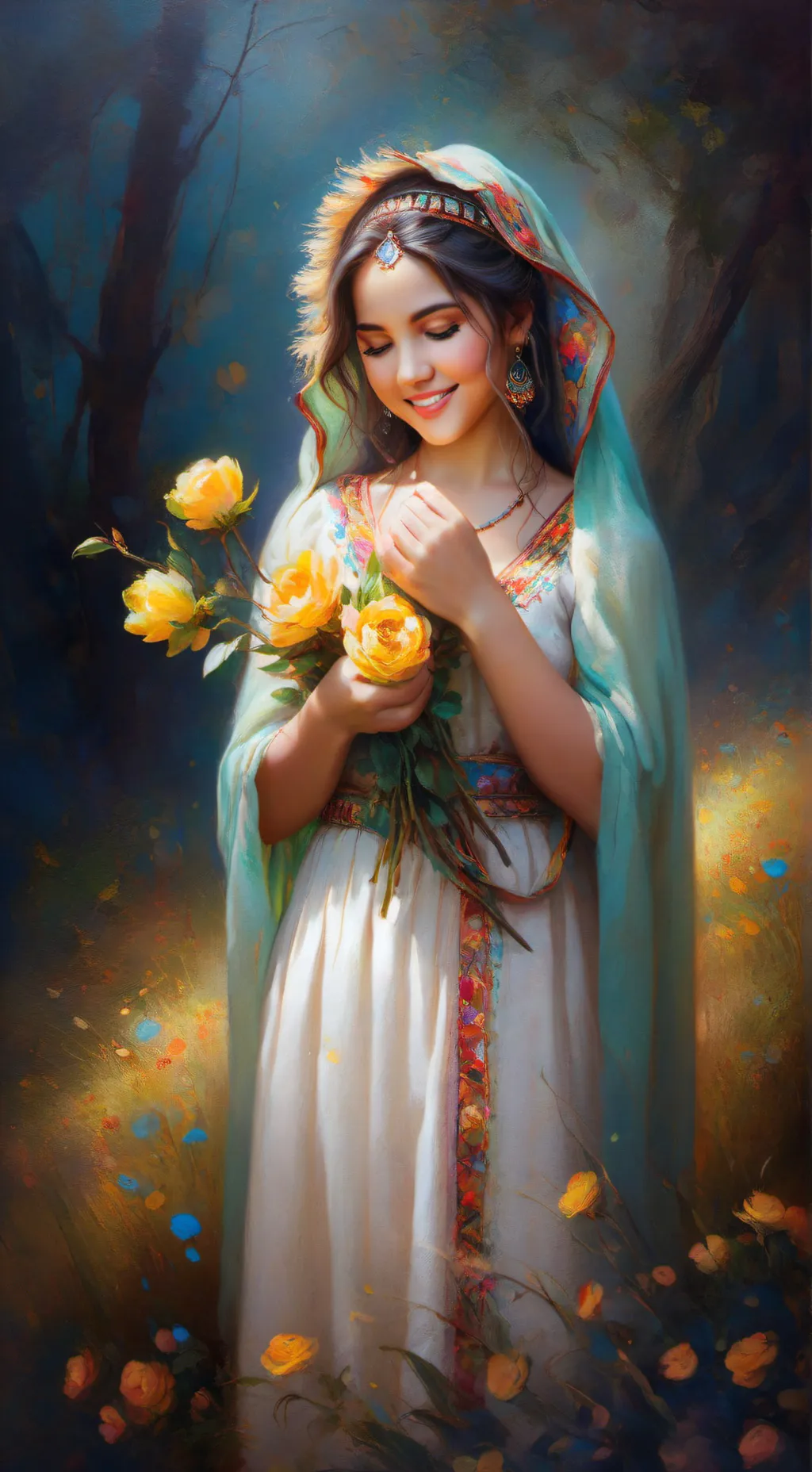 ai character: Hada de 99 noches background