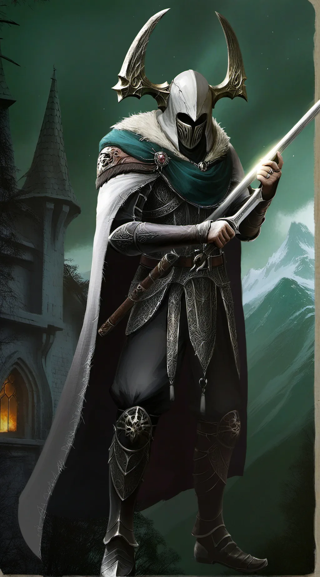 ai character: creepy man background