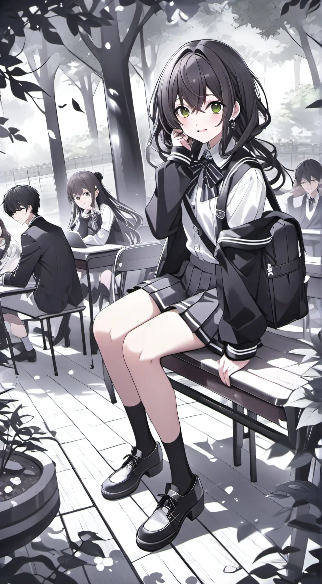 ai character: school background