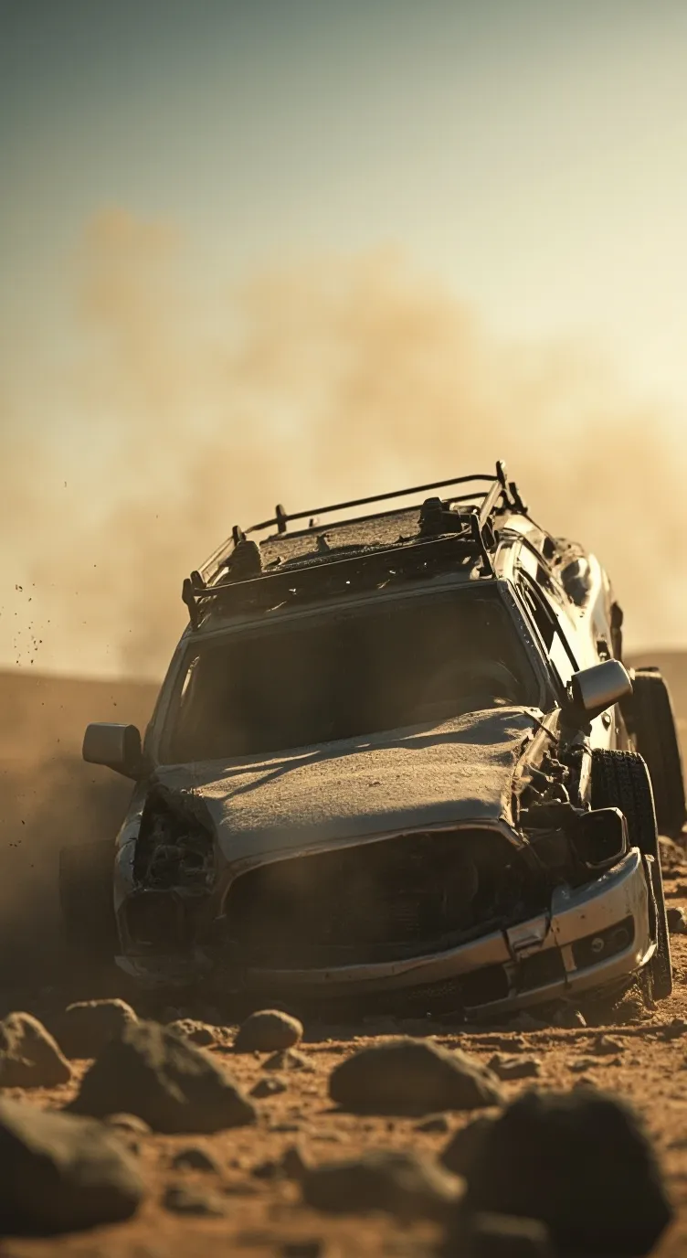 ai character: sprunki car crash background