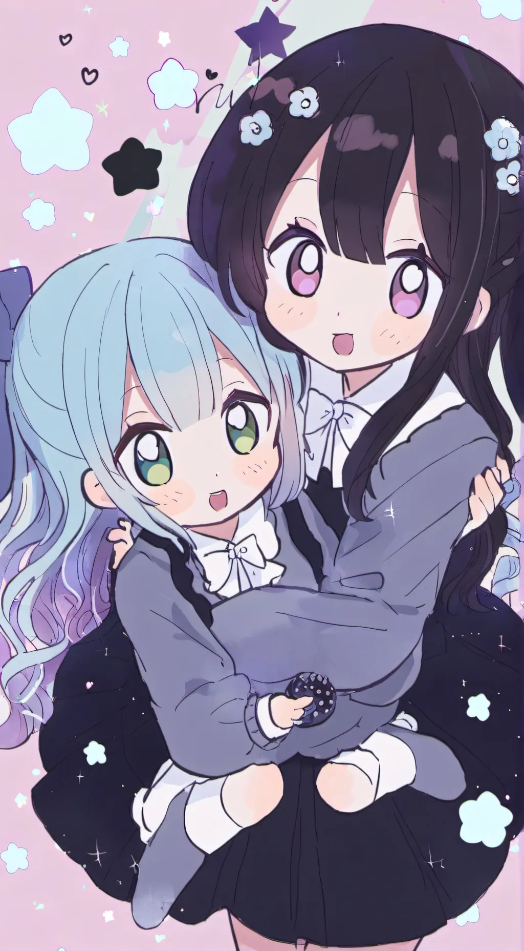 ai character: Emma and june♡ background