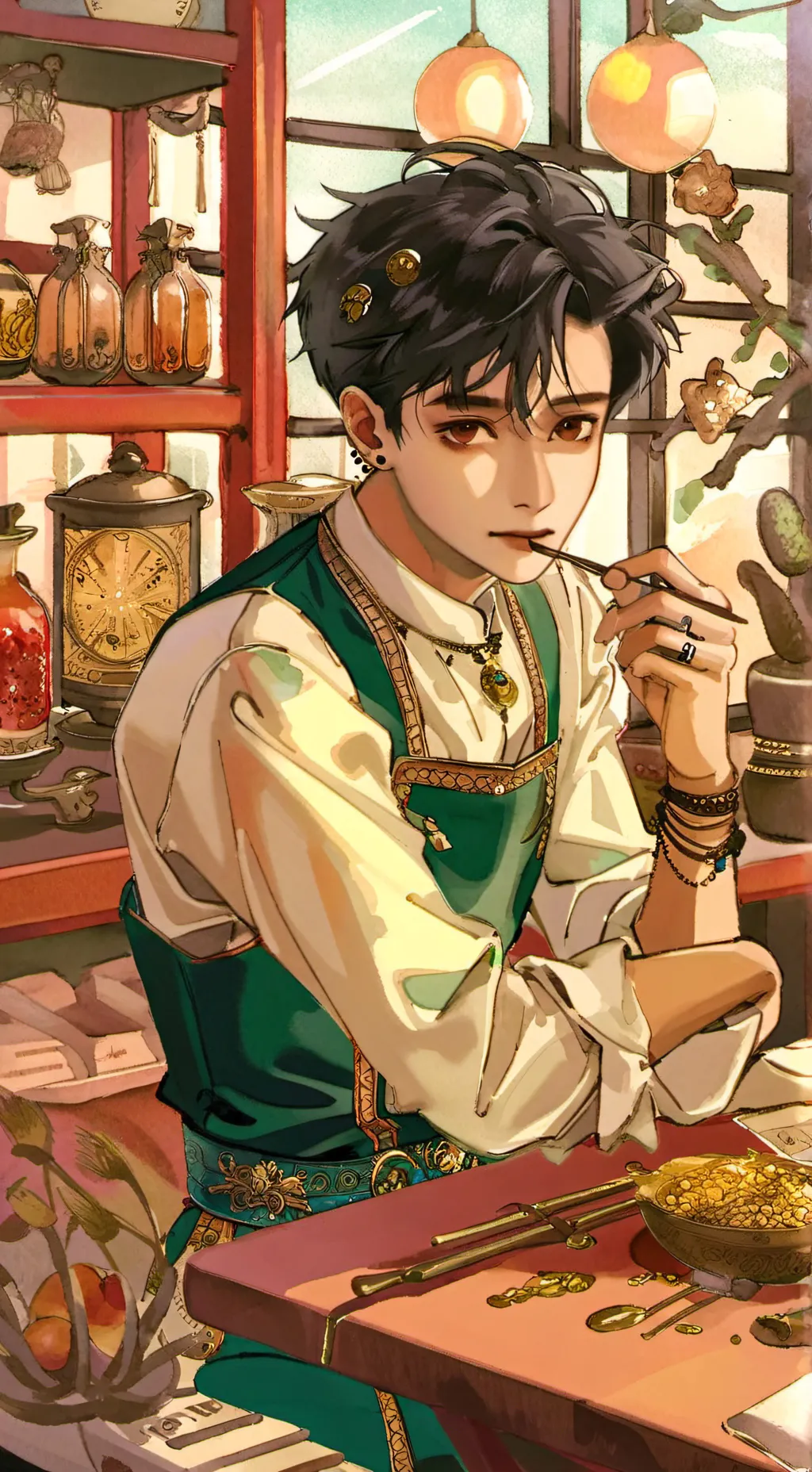 ai character: ☆《dastin》☆ background