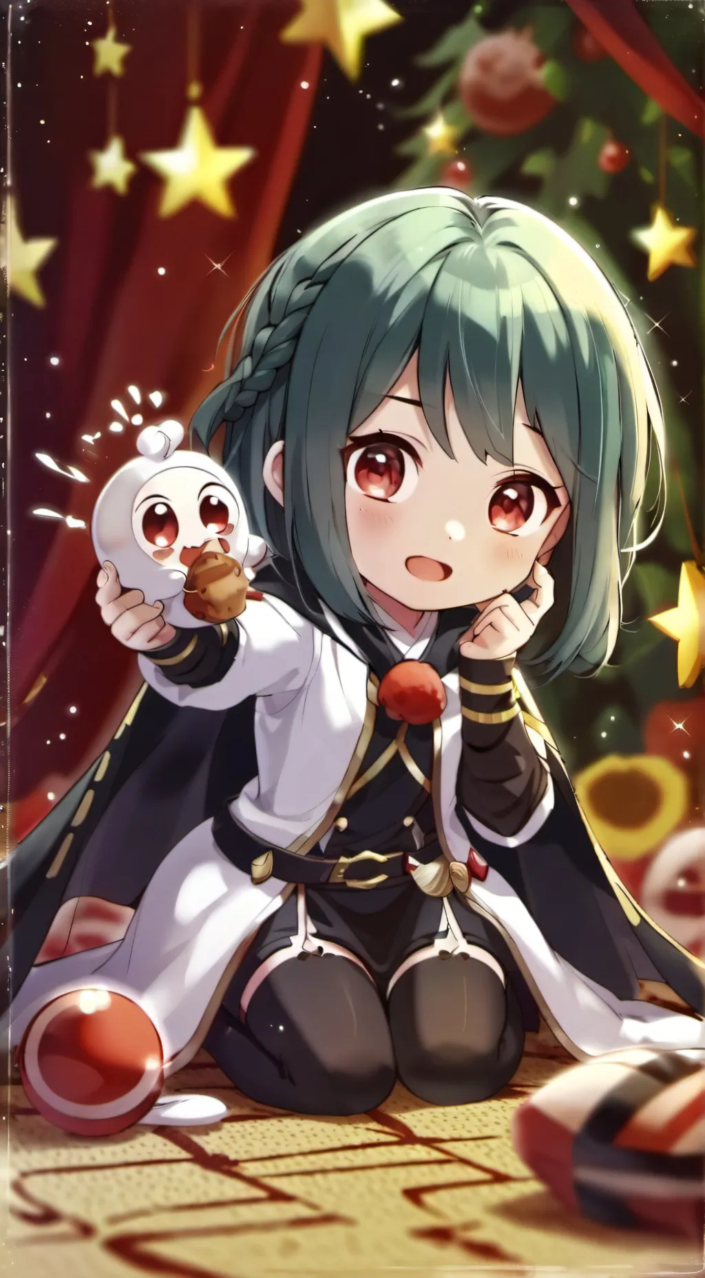 ai character: Baby emmy  background