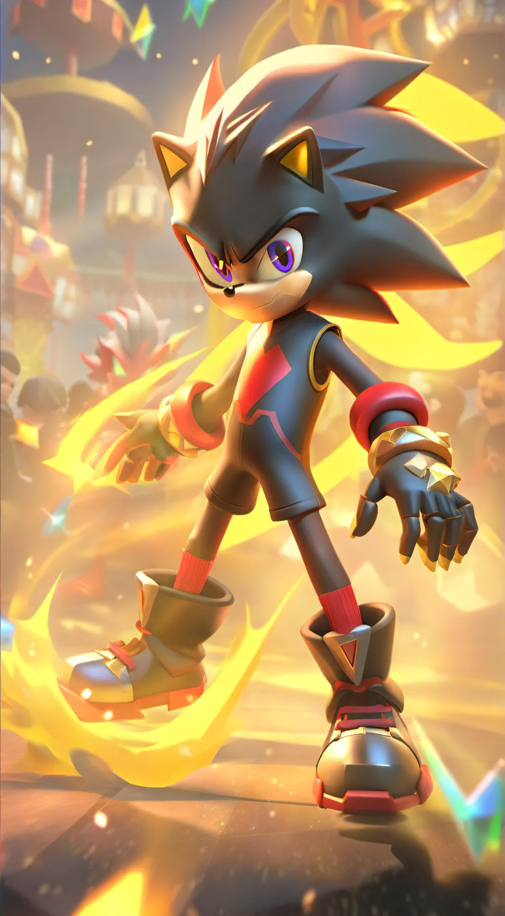 ai character: shadow background