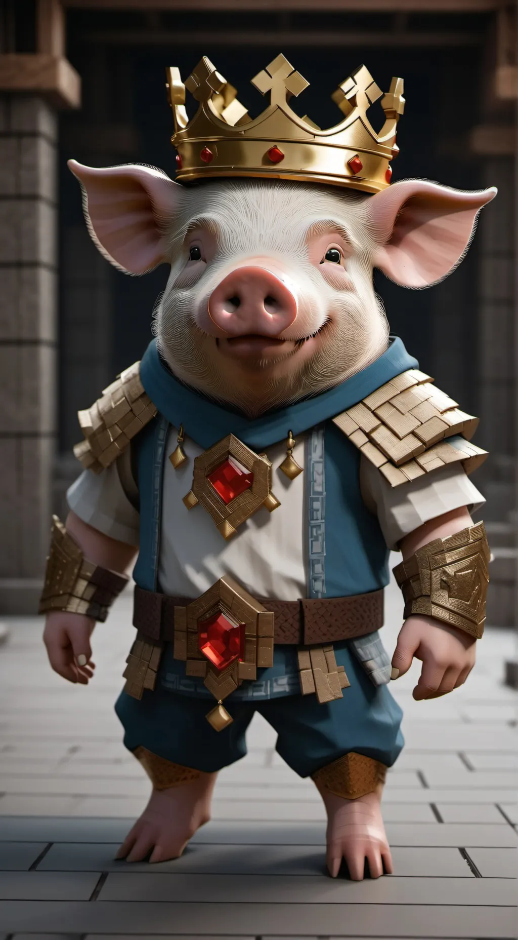 ai character: technoblade  background