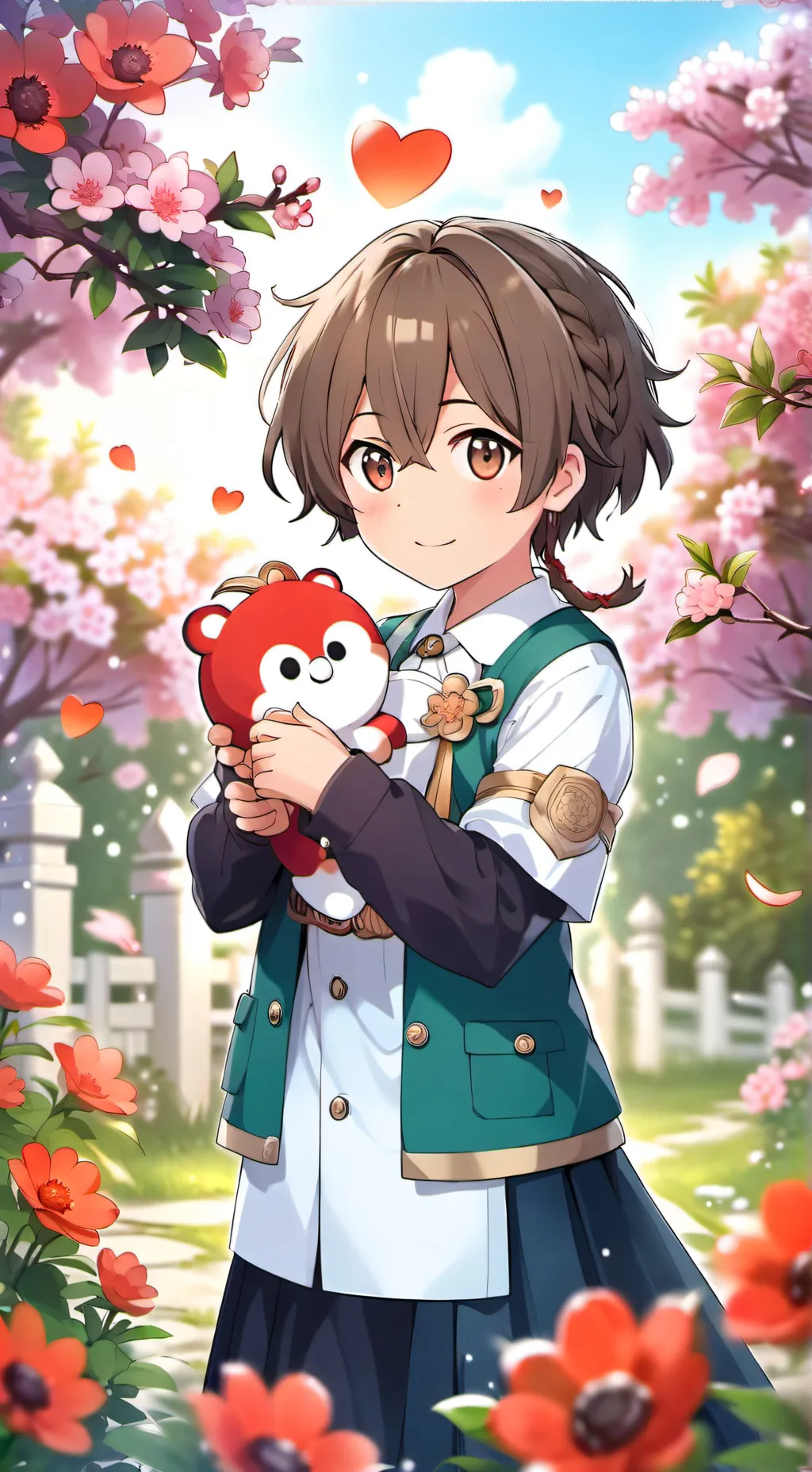 ai character: Naru  background