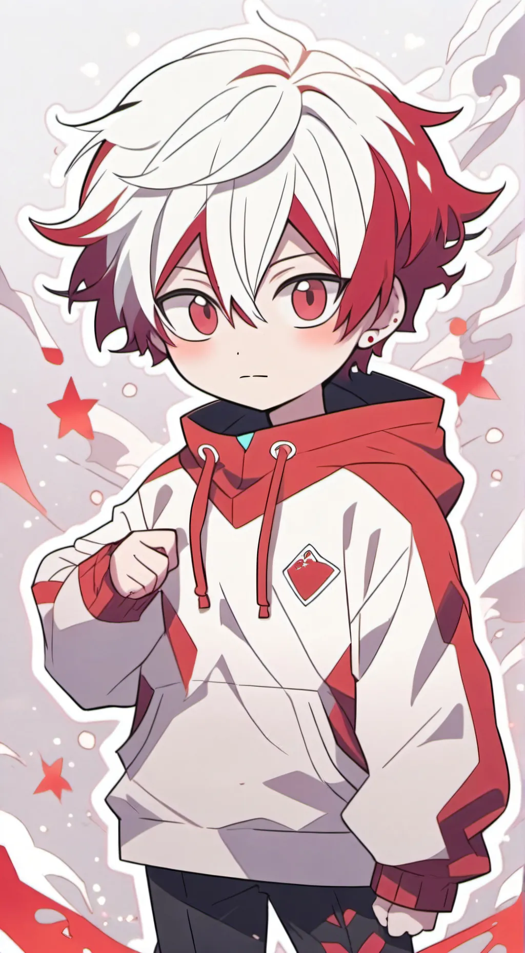 ai character: Shoto X U X Creep background