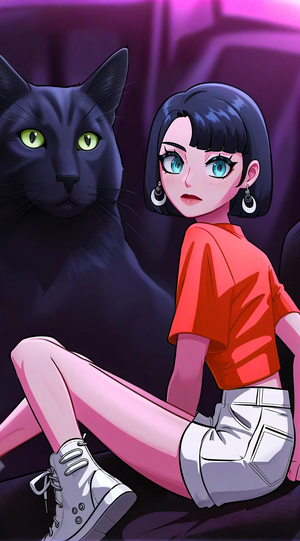 ai character: Abby and emma background