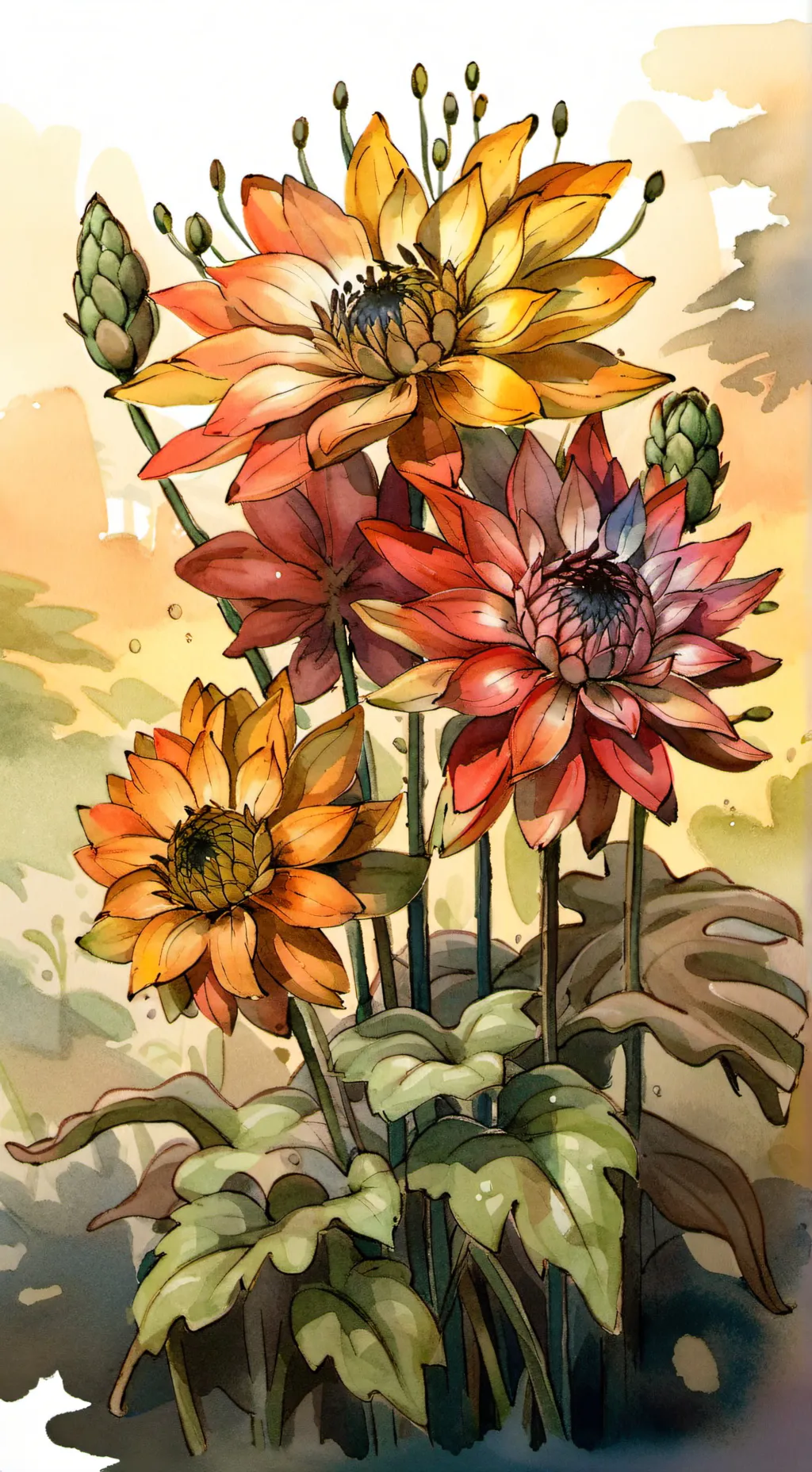 ai character: Dandys world au  background