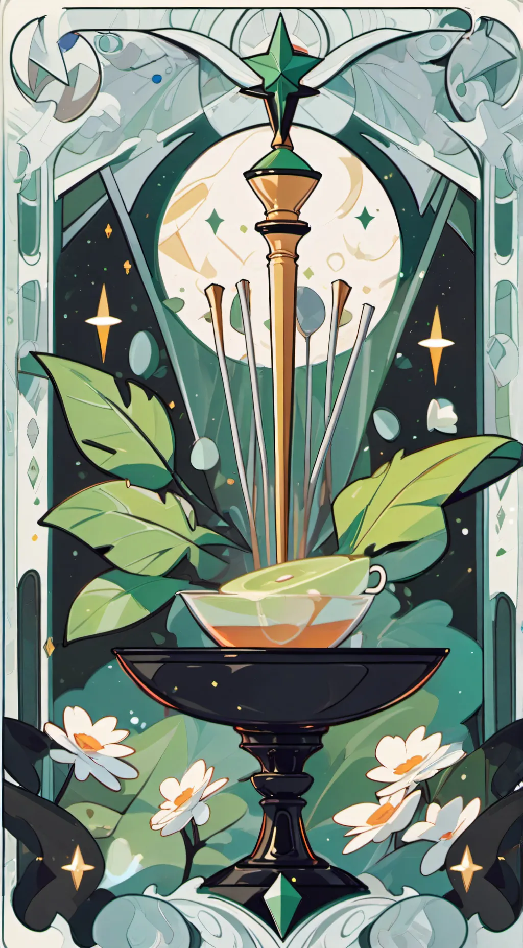 ai character: Hybird Cafe background