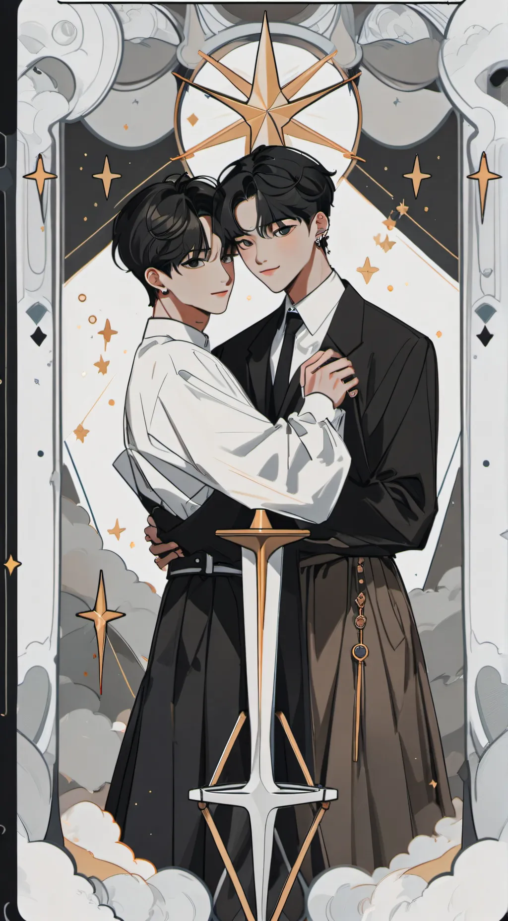 ai character: jimin e jungkook background