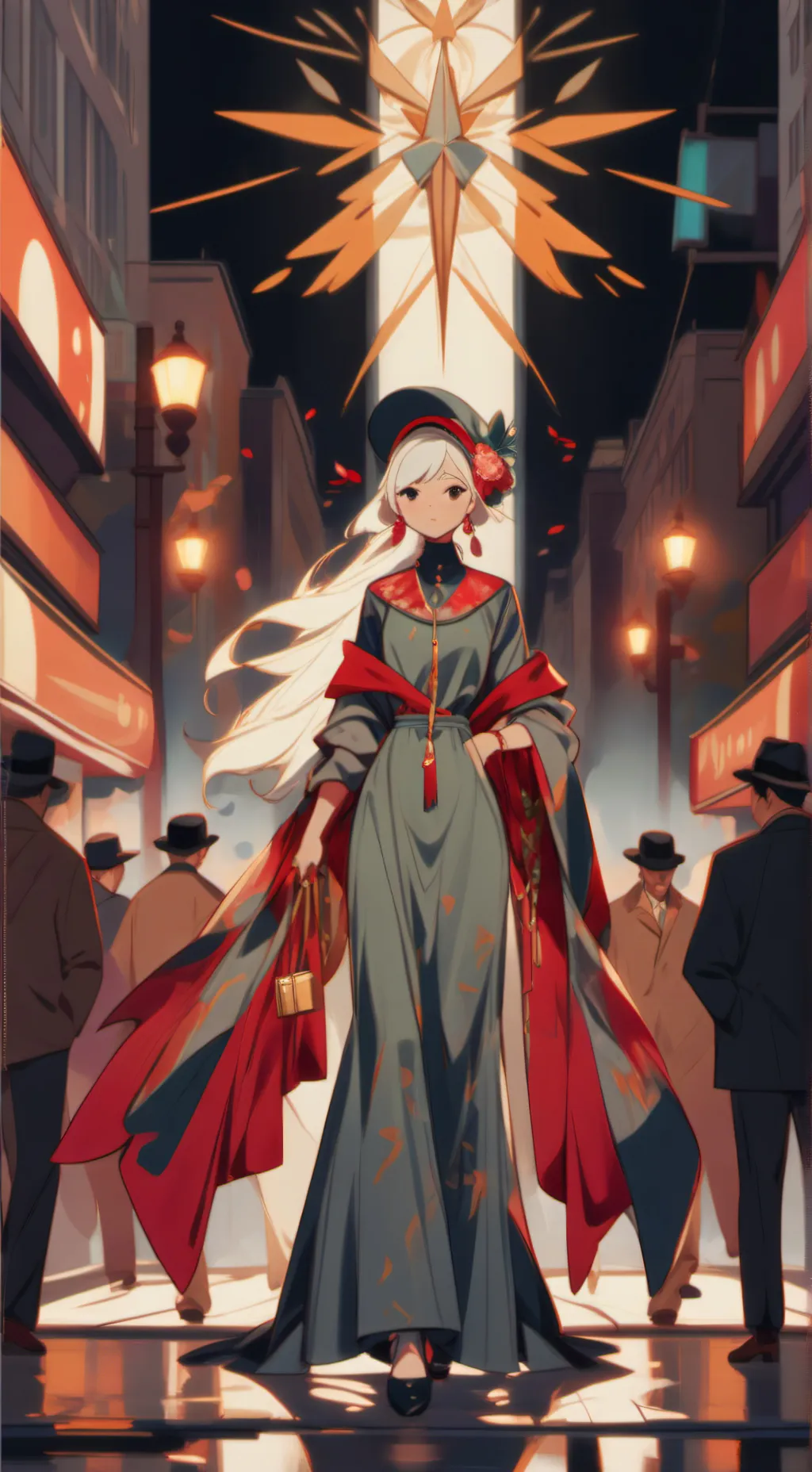 ai character: speaker woman  background