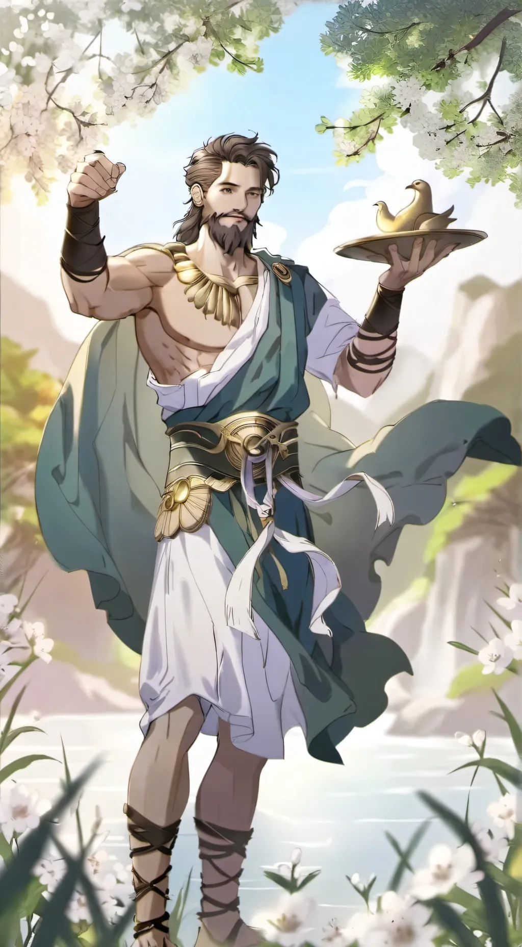 ai character: Odyssey X Zeus background