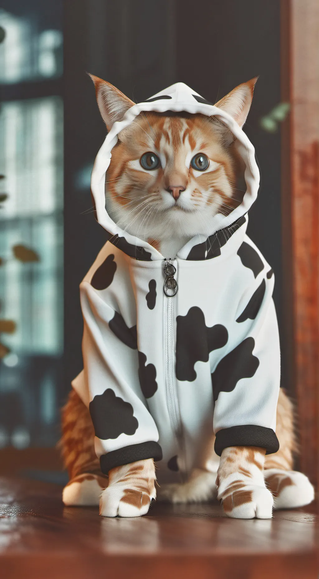 ai character: cowy background