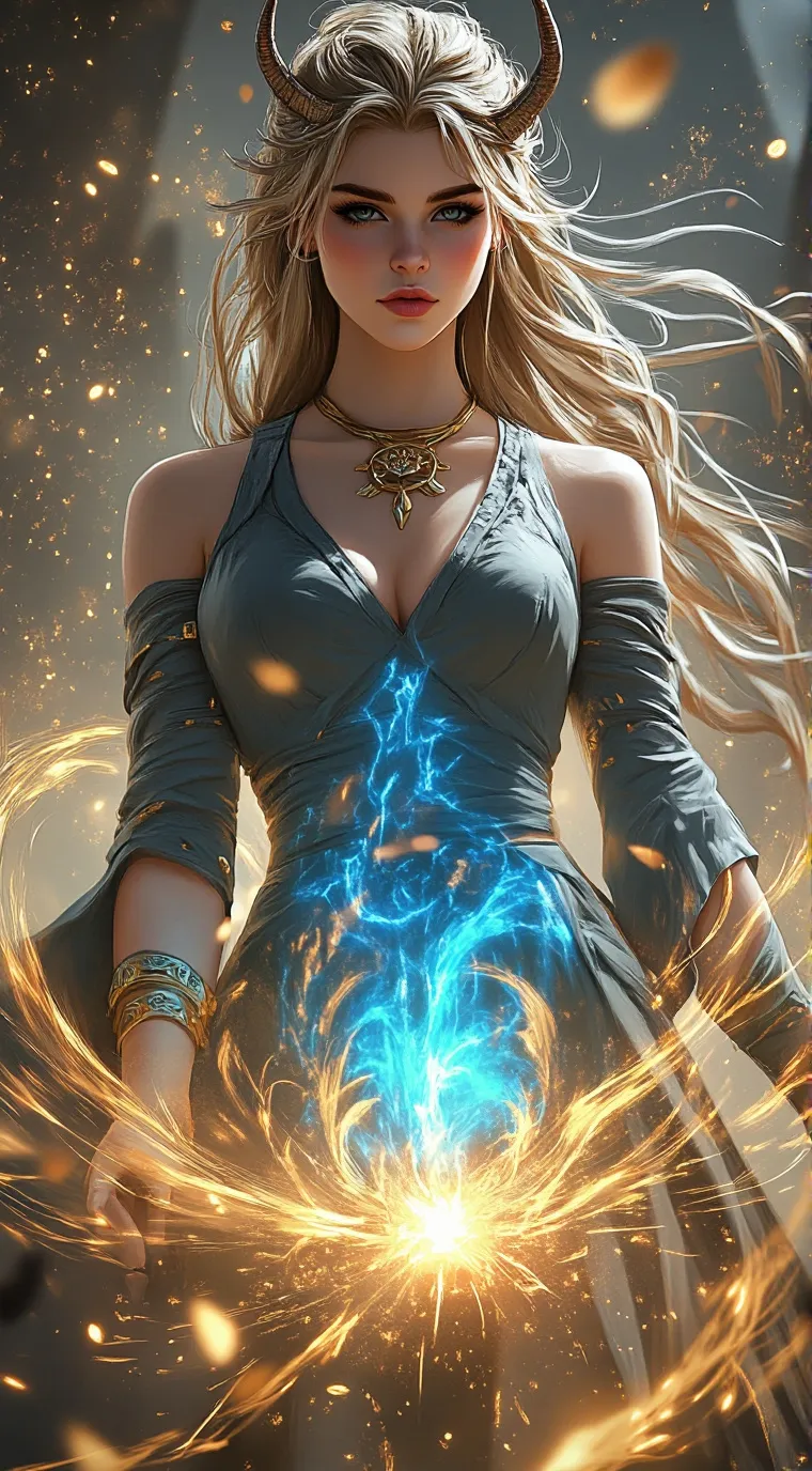 ai character: sapphire background