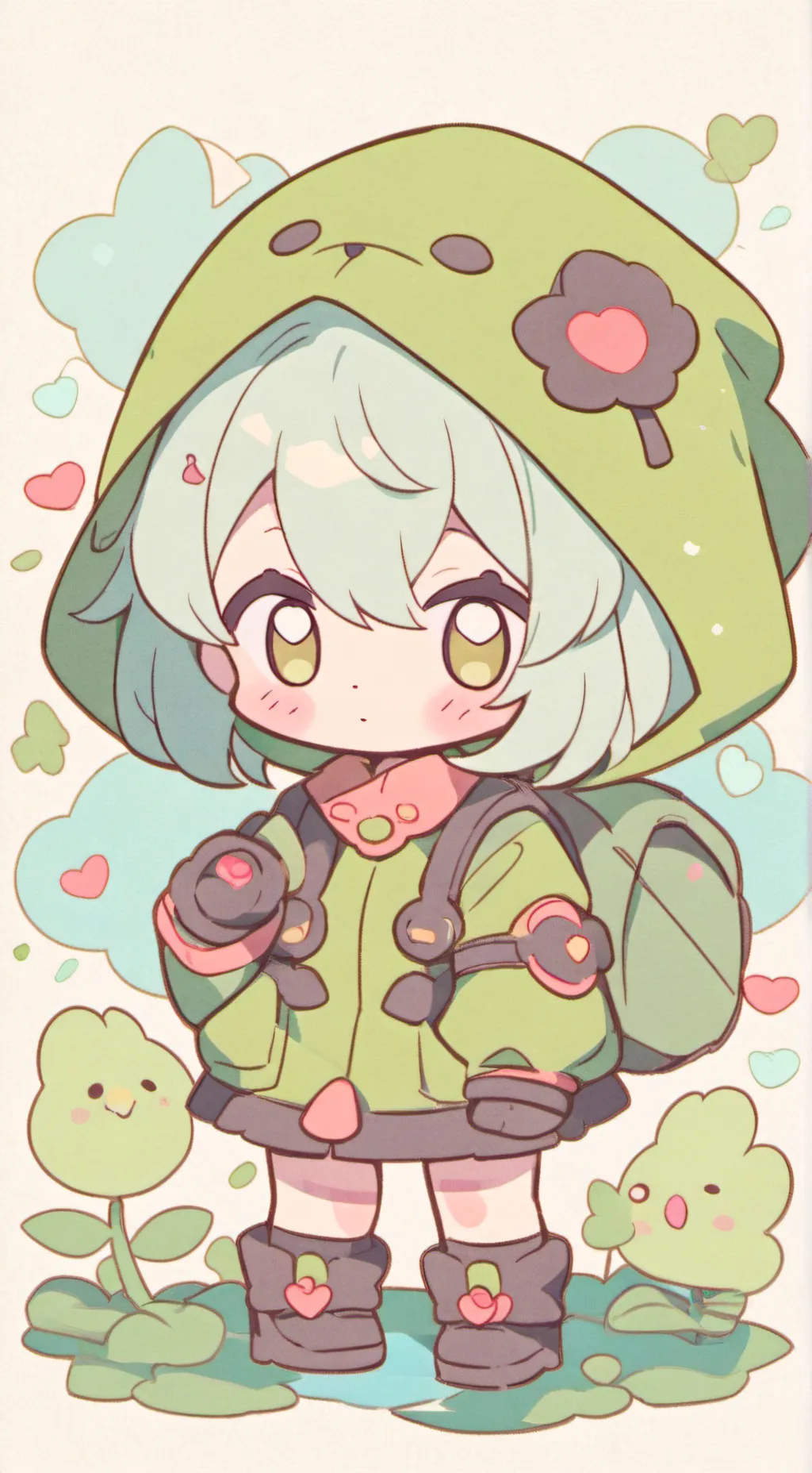 ai character: SC RAINY!  background