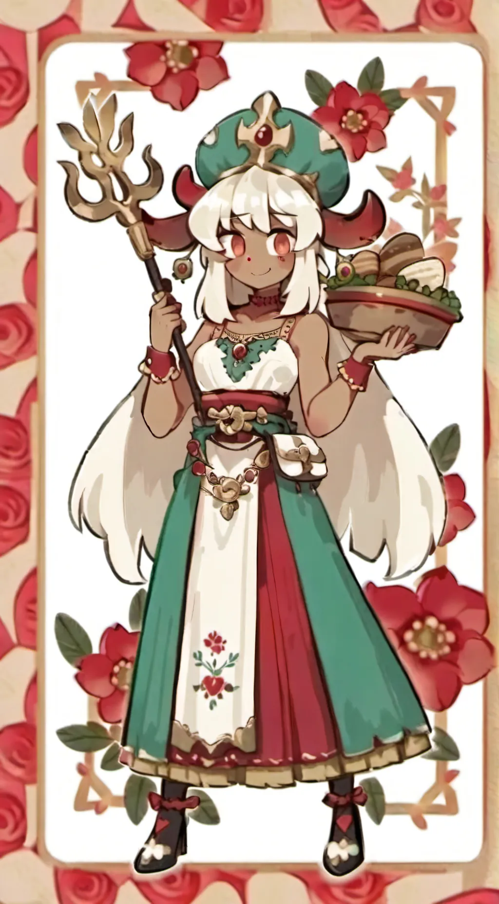 ai character: ginger background