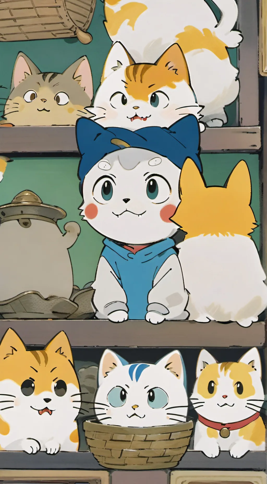 ai character: Kit Kat background