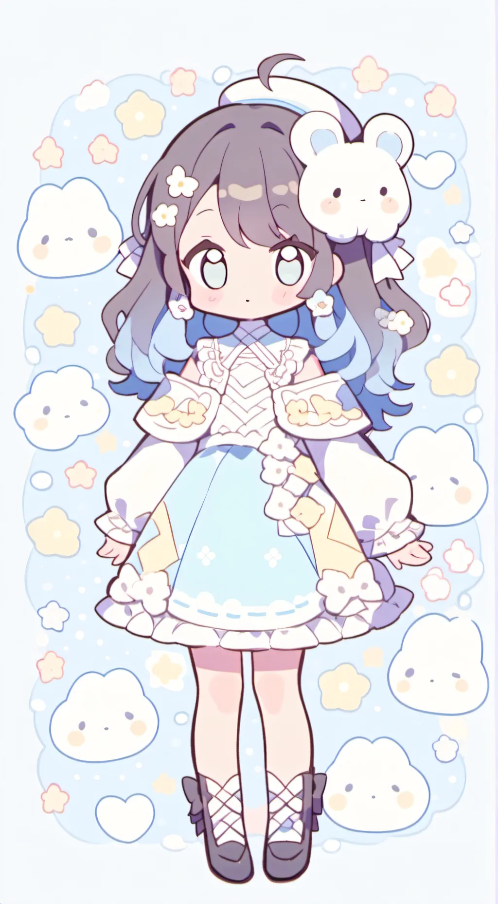 ai character: the scary doll background