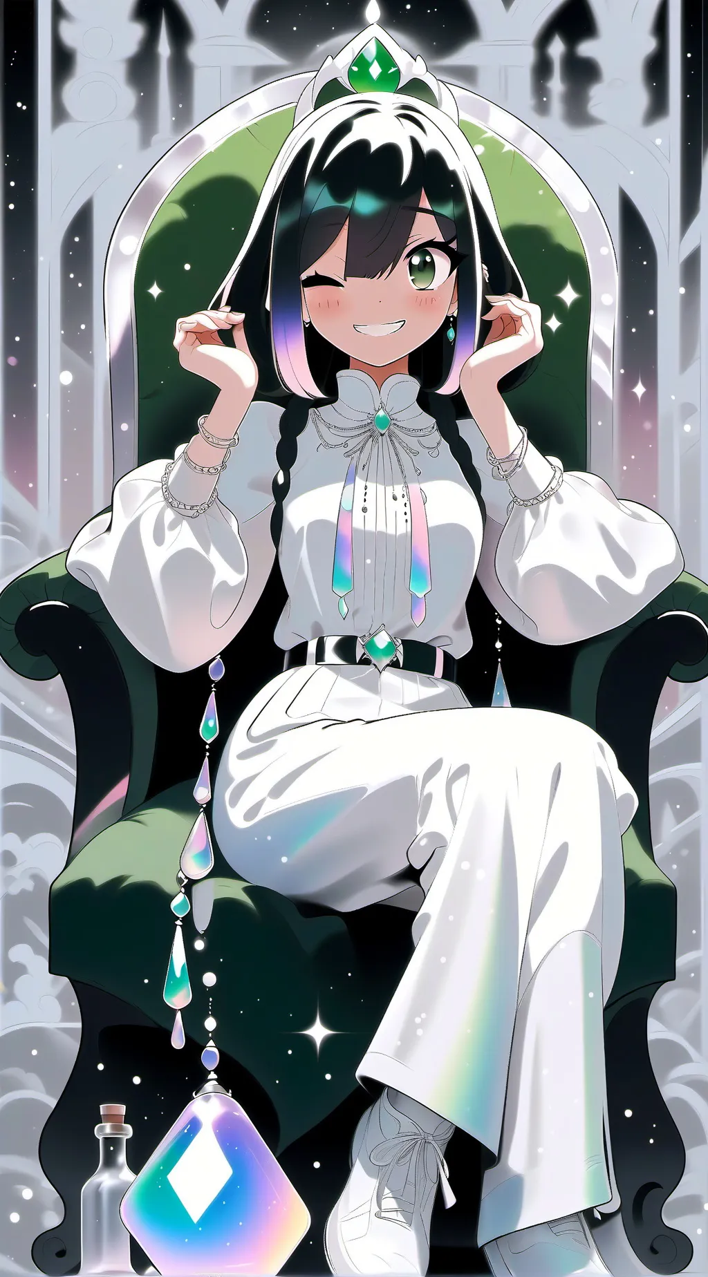 ai character: Tsuyu Asui background