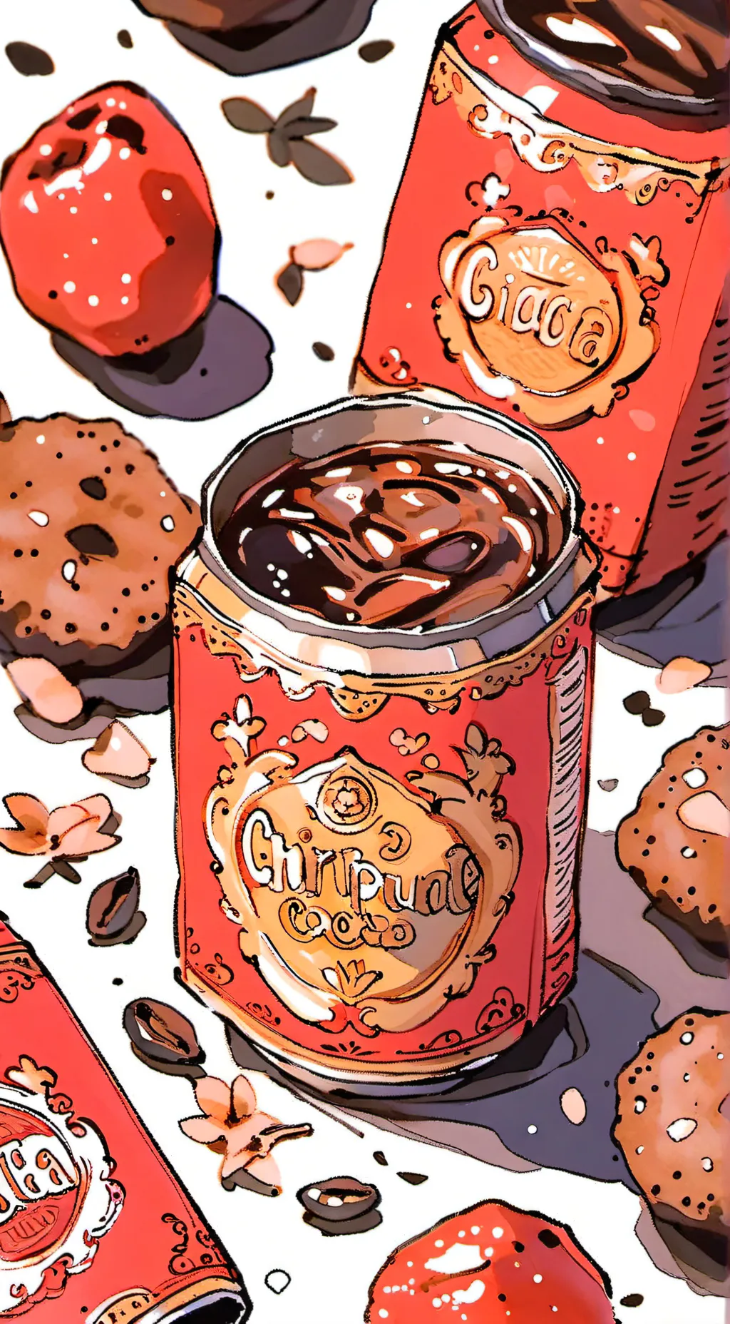 ai character: coca mini background