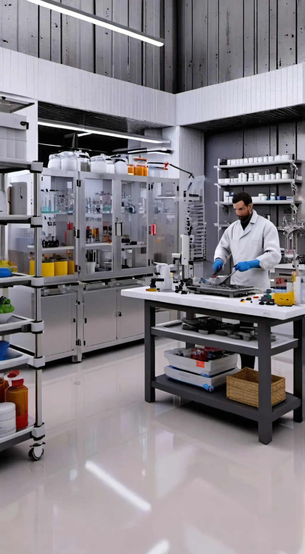 ai character: Laboratorio Creppy background