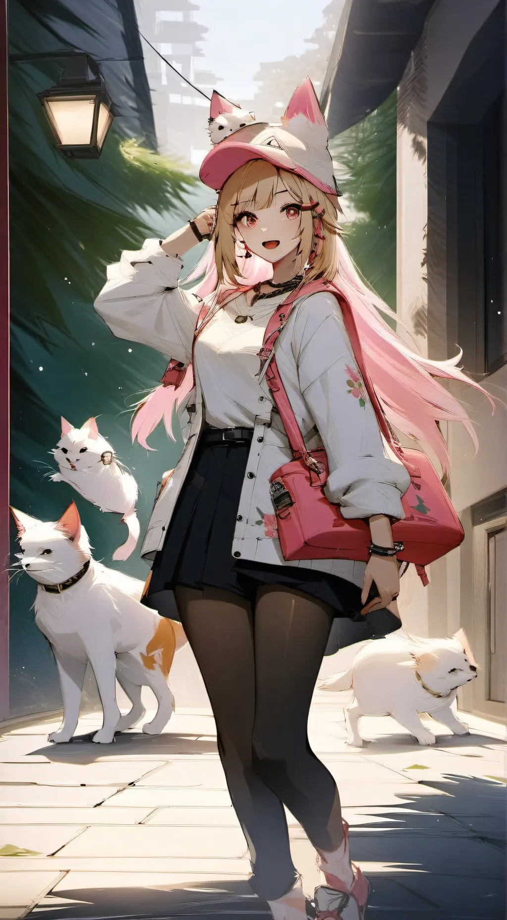 ai character: Ashley  background