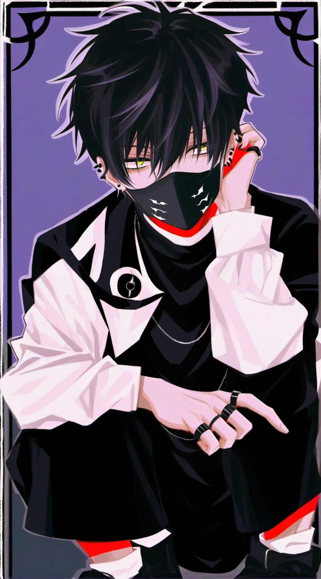 ai character: Asher Claut Louis background