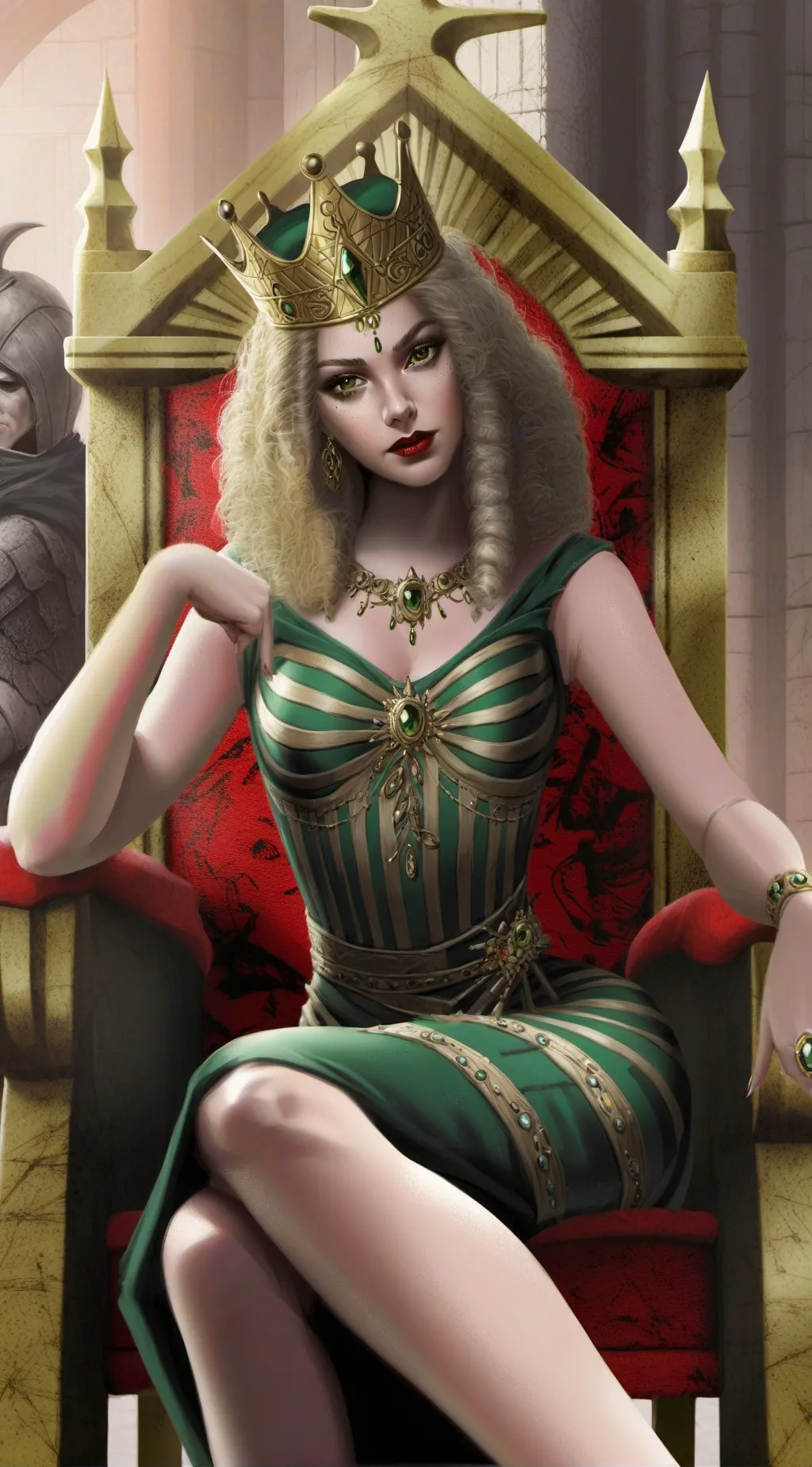 ai character: queen Mary  background