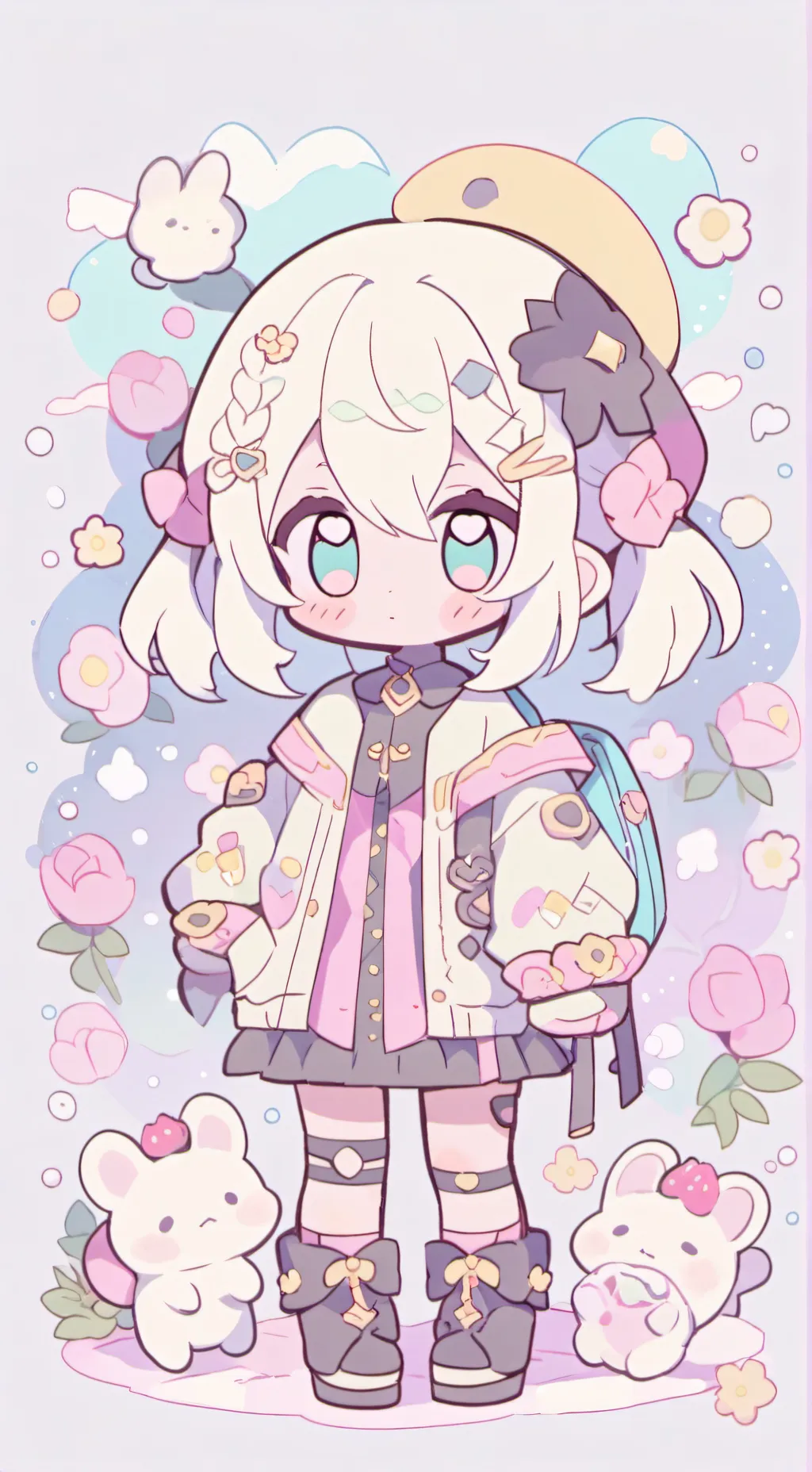 ai character: I am a tiny baby background