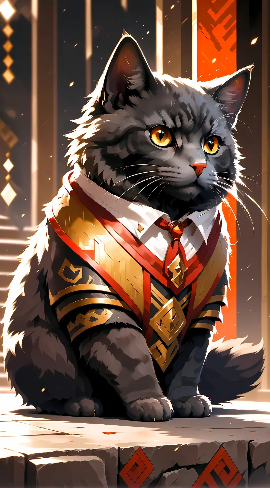 ai character: Moon background