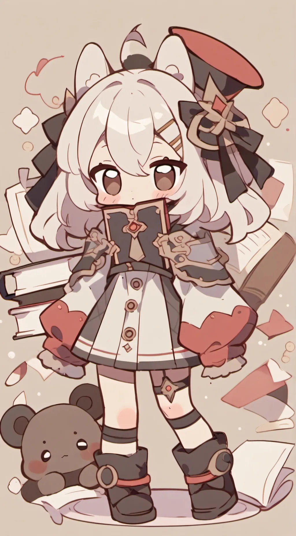 ai character: Twisted booky background