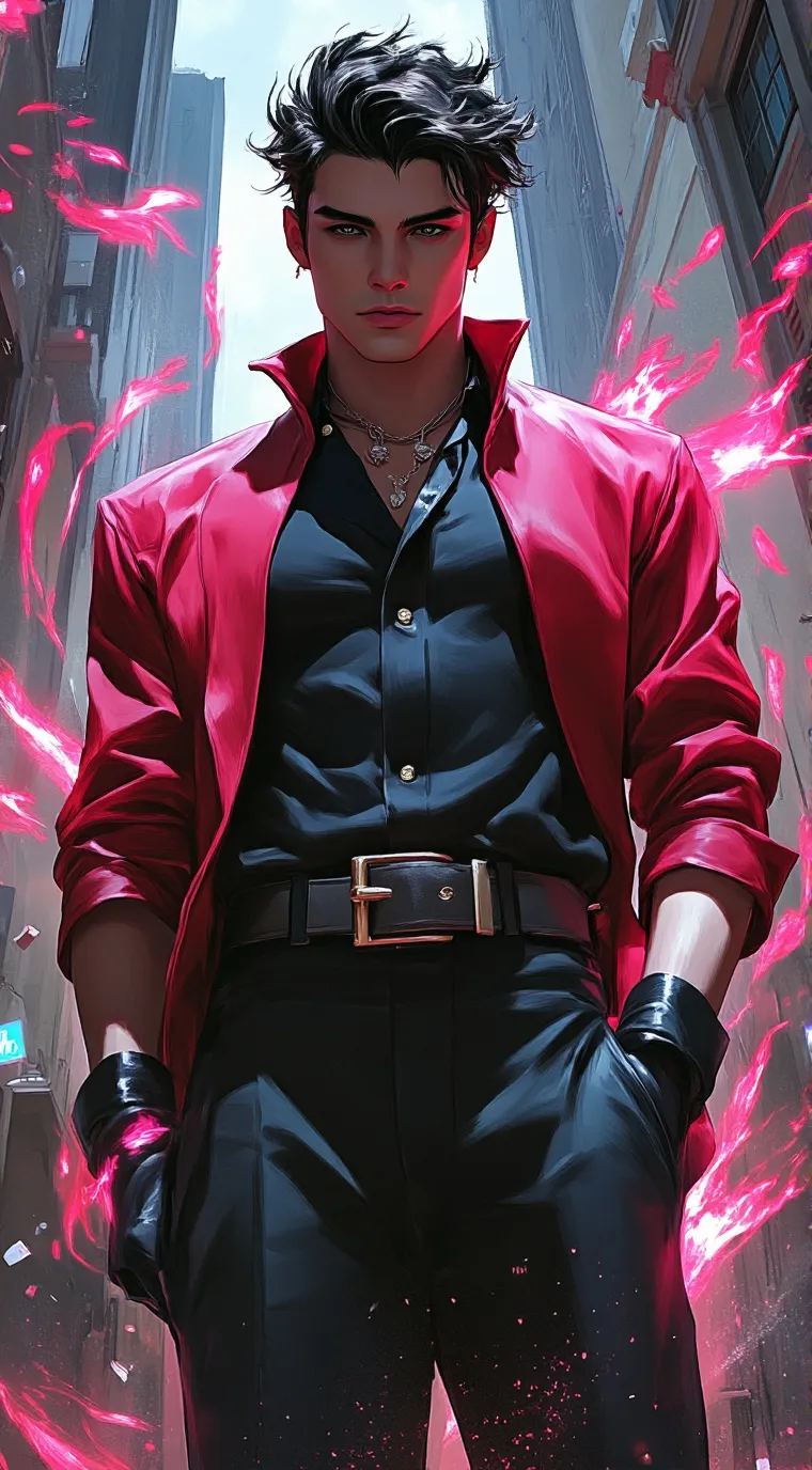 ai character: Damon  background