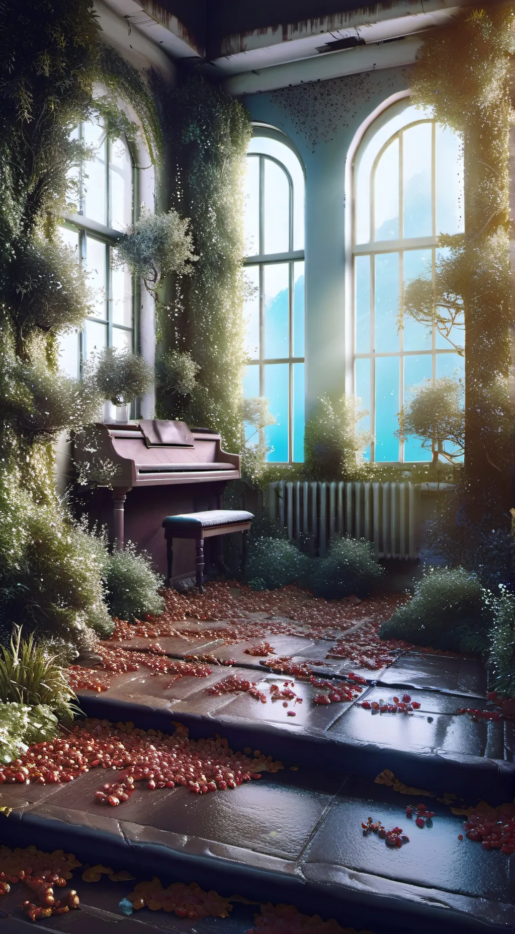 ai character: backrooms background