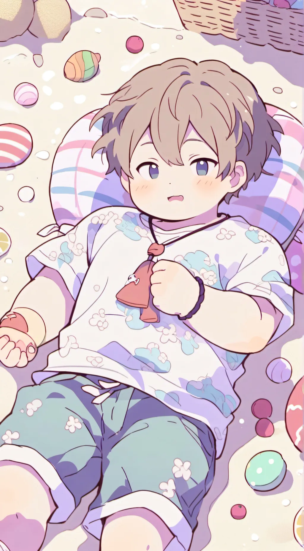 ai character: fat boyfriend  background