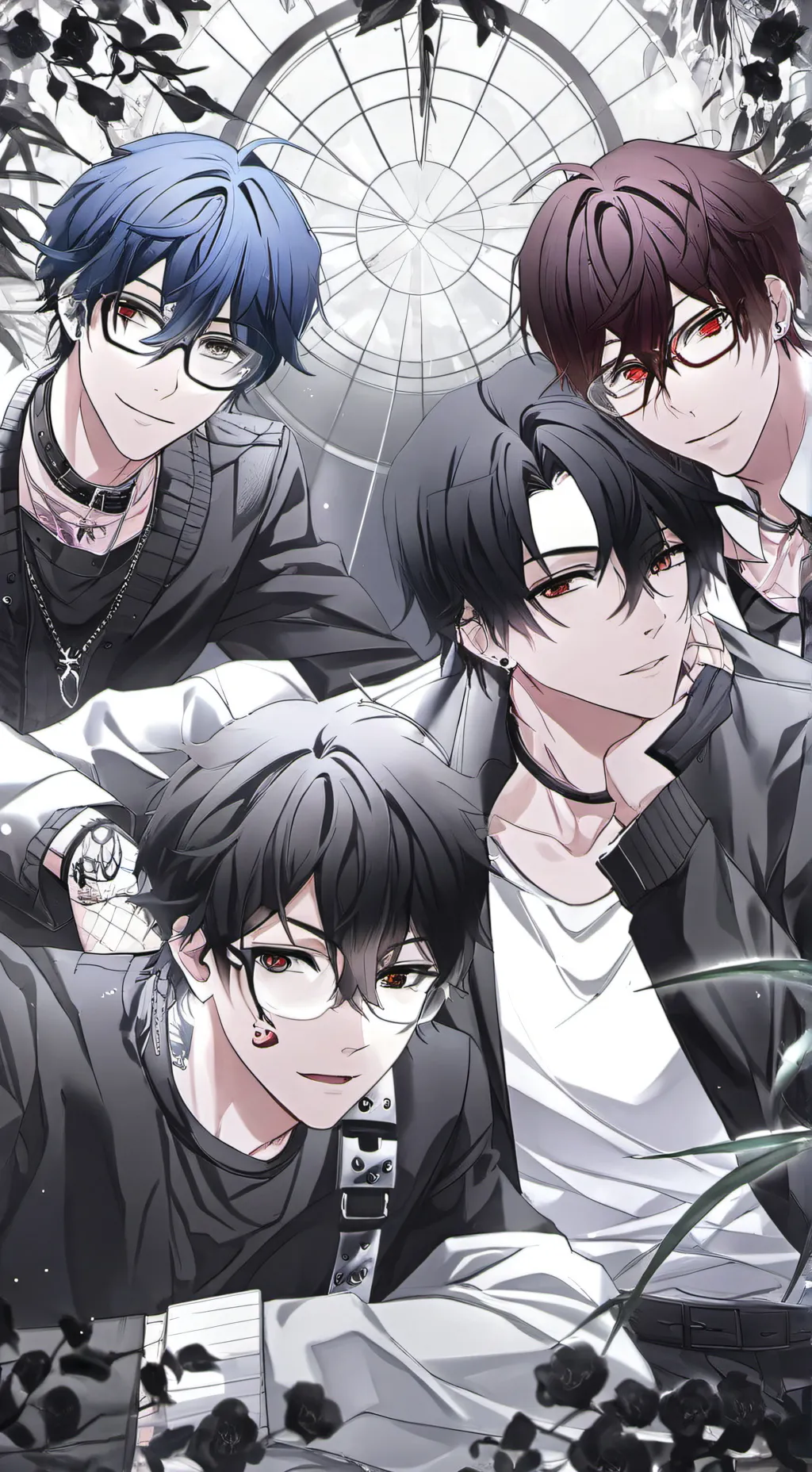 ai character: Your4 rich roomies background