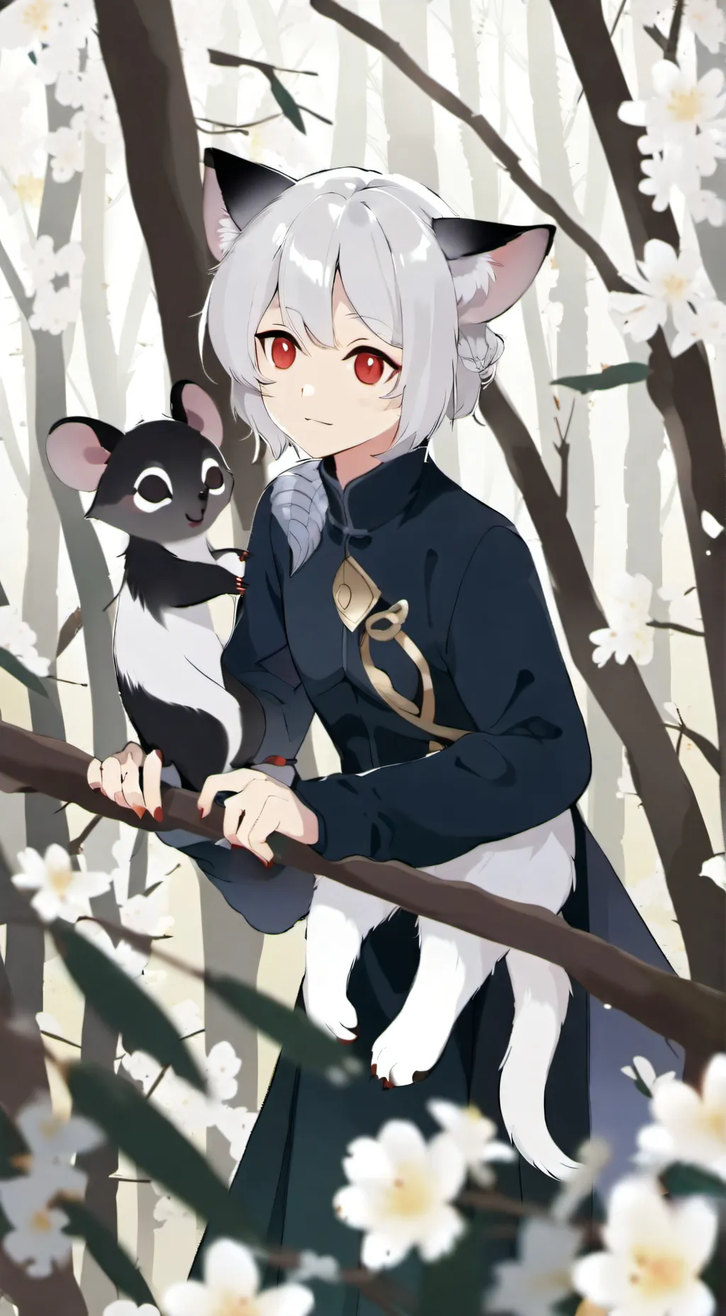 ai character: Rose background