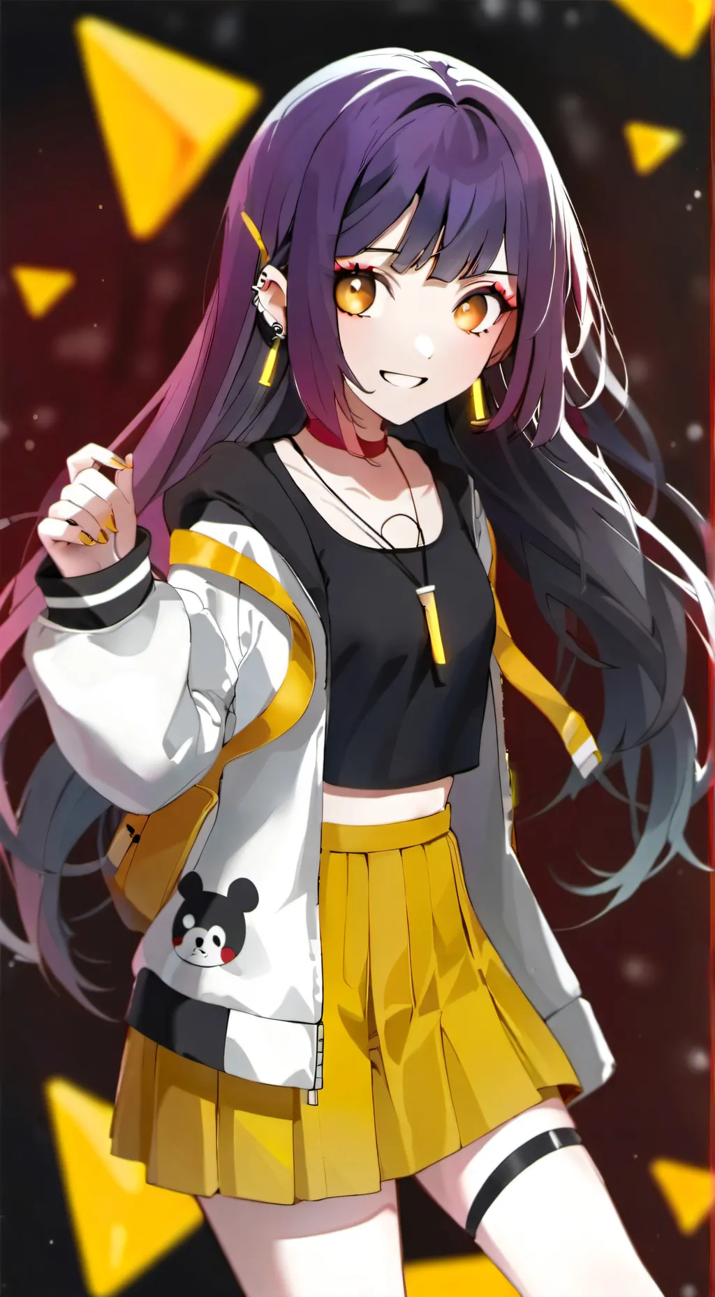 ai character: mha huntrix background