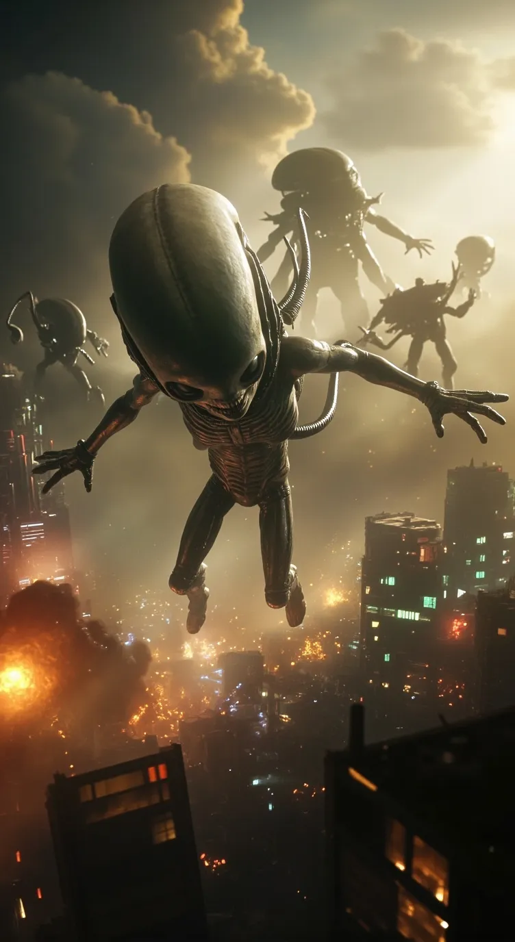 ai character: Alien invasion background