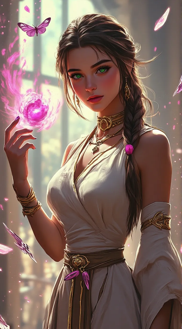 ai character: qeenbea background