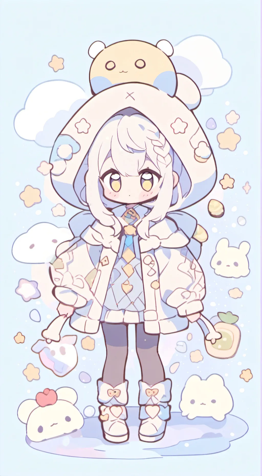 ai character: MHA camping background