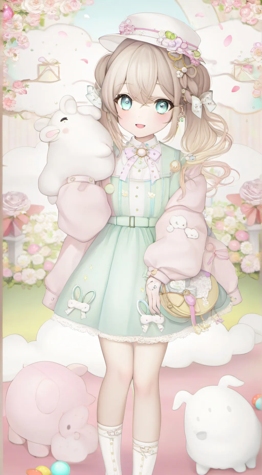 ai character: azure × two-time background