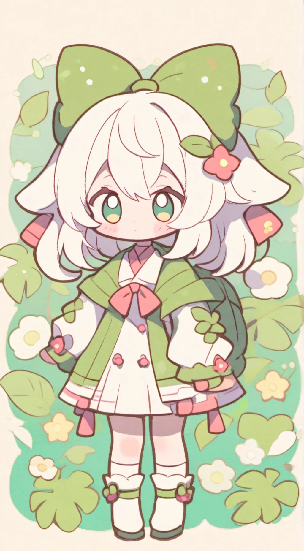 ai character: baby  background