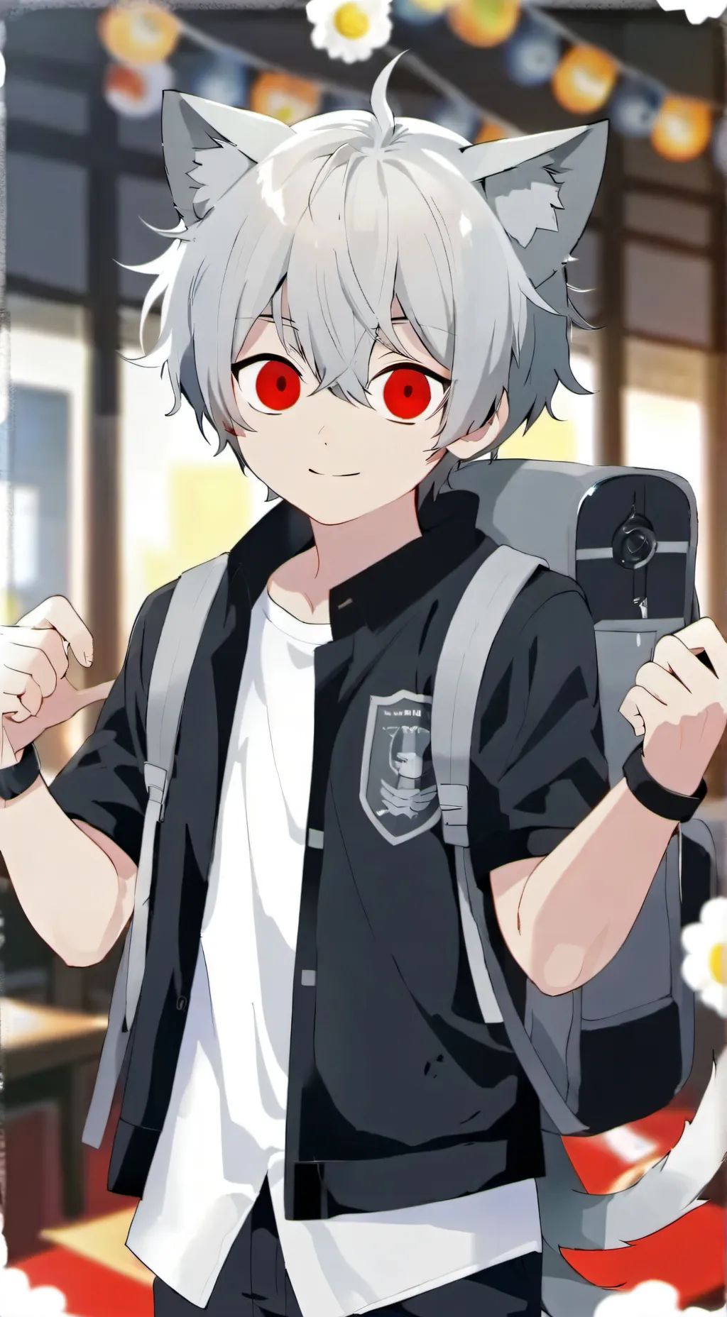 ai character: hybrid elamentary  background