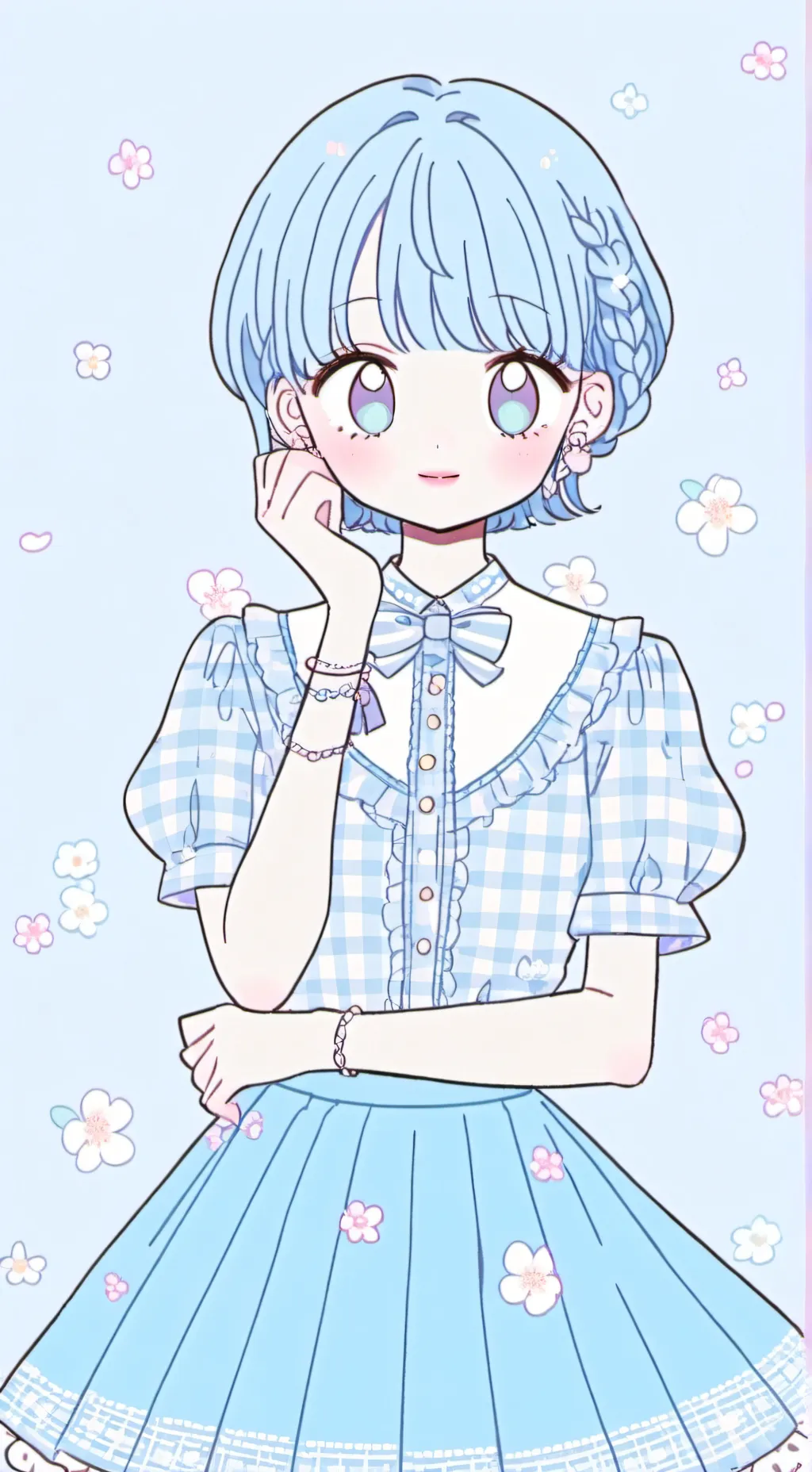 ai character: TEACHERS Went cafe background