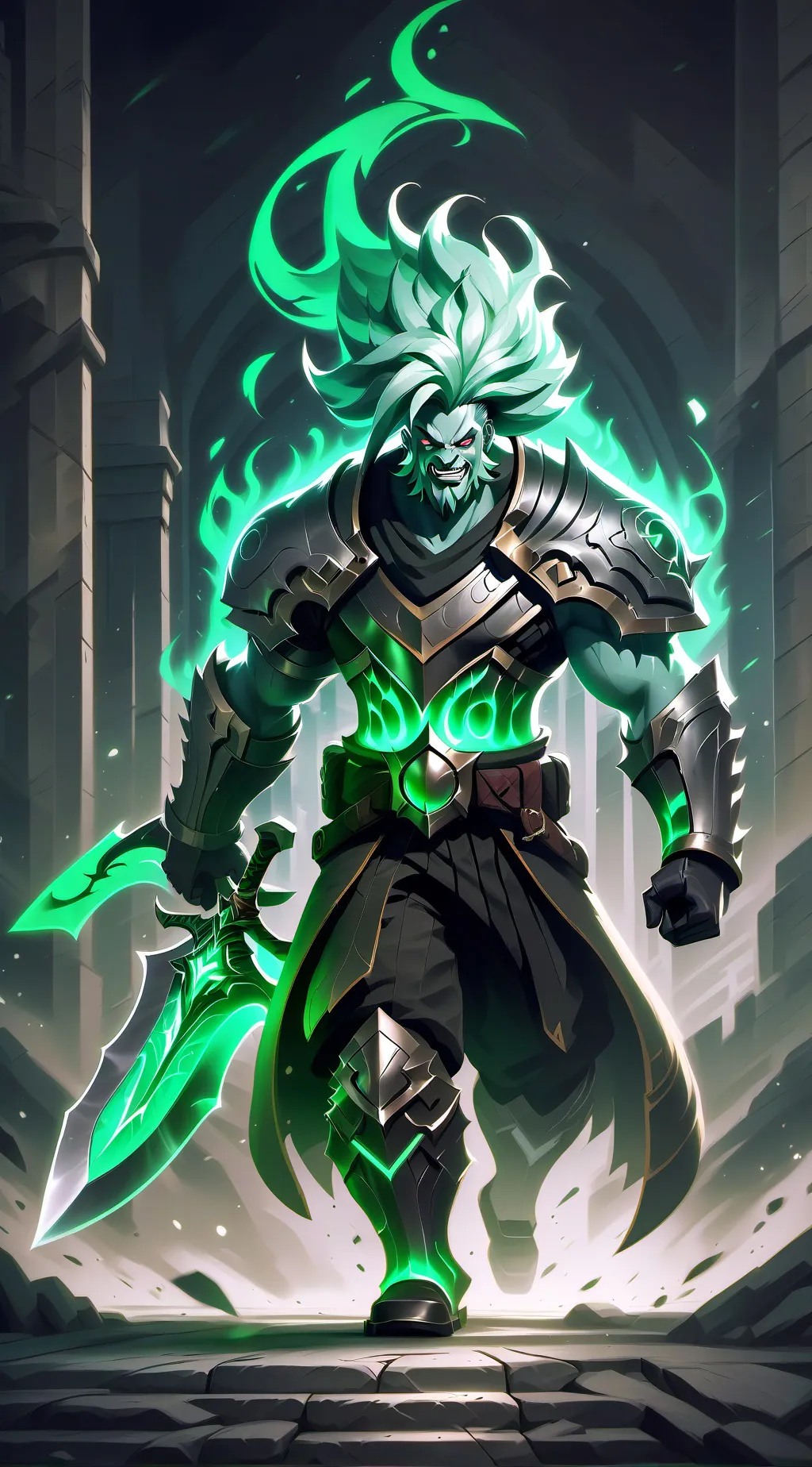 ai character: 100 character vs g background