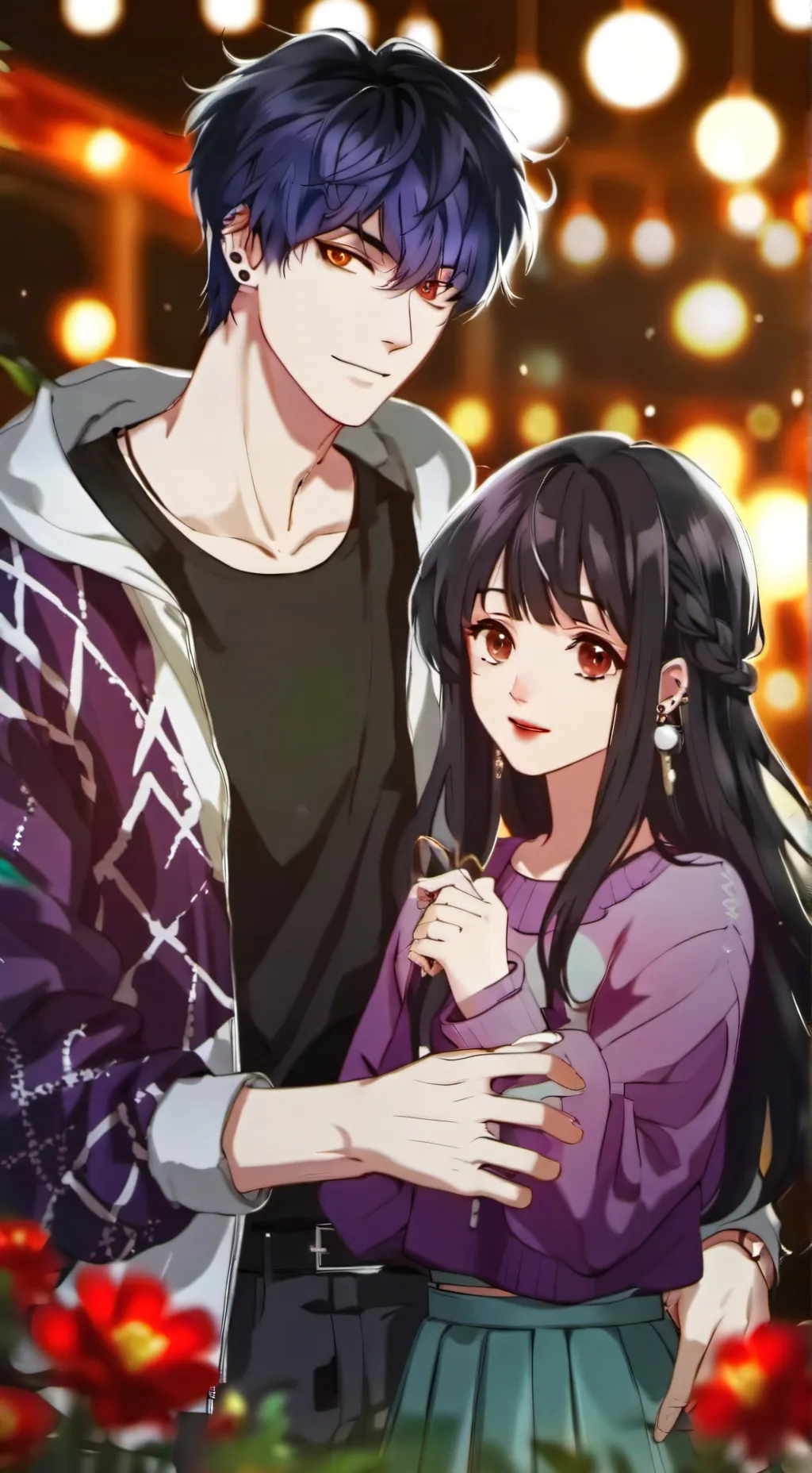 ai character: Brayden and lizzy background