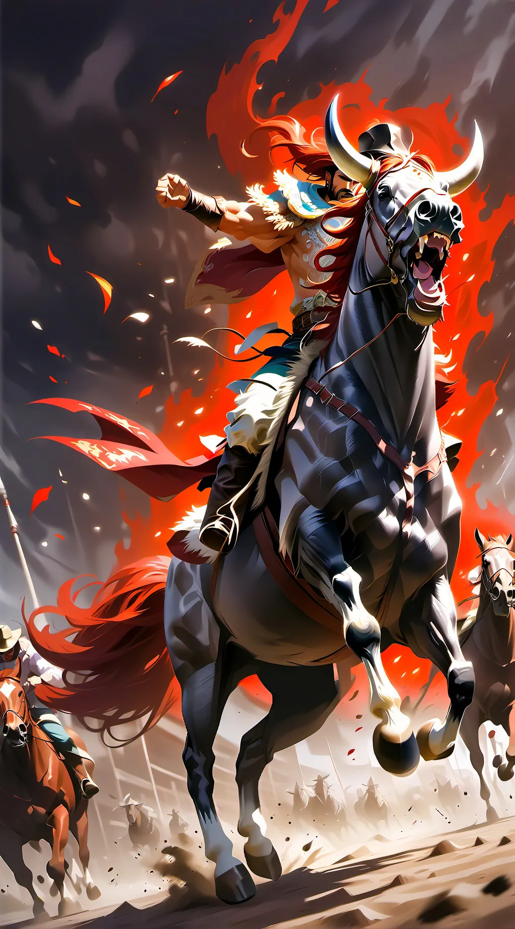 ai character: jinete sin cabeza  background