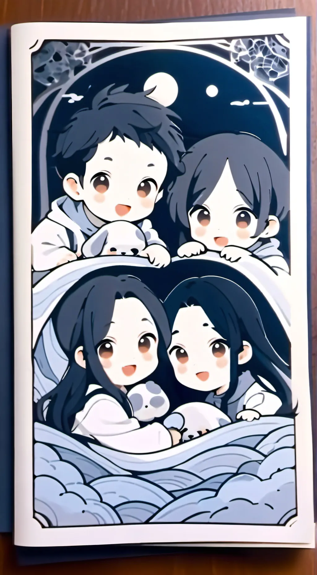 ai character: tj mya cj chloe  background